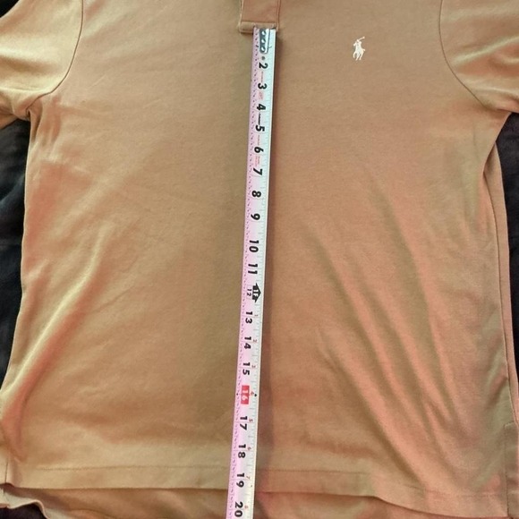 Polo By Ralph Lauren Men's Medium Custom Fit Tan/ Desert Sand White Horse - Picture 7 of 7